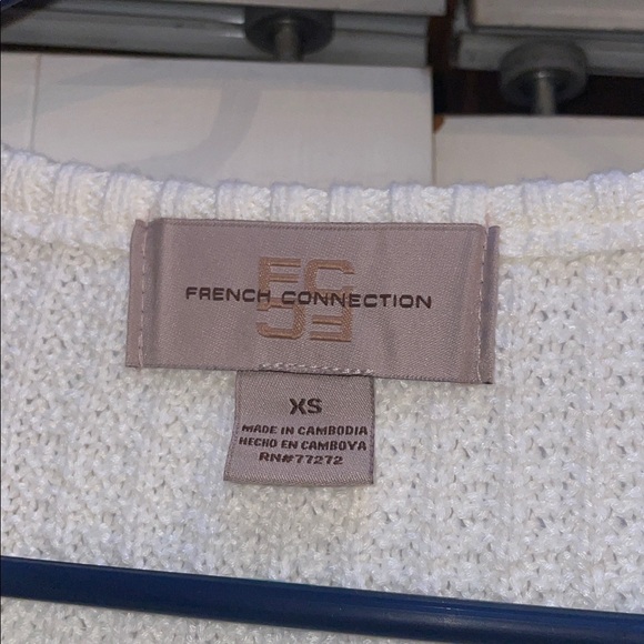 French Connection Crème Cardigan Knit XS-Medium - Picture 2 of 9